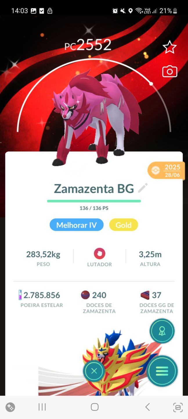 Conta Pokemon GO 700 Shinys Raros Nv 61