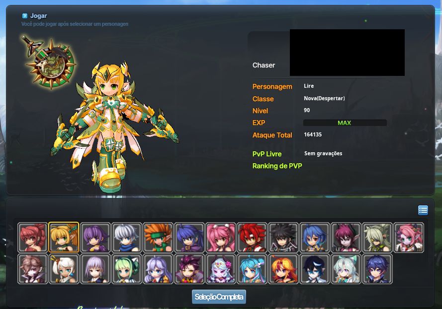 CONTA FULL FENIX LVL 90 +TODAS AS CLASSES, DESPERTAR, 4 BARRA e TROCA de ARMA