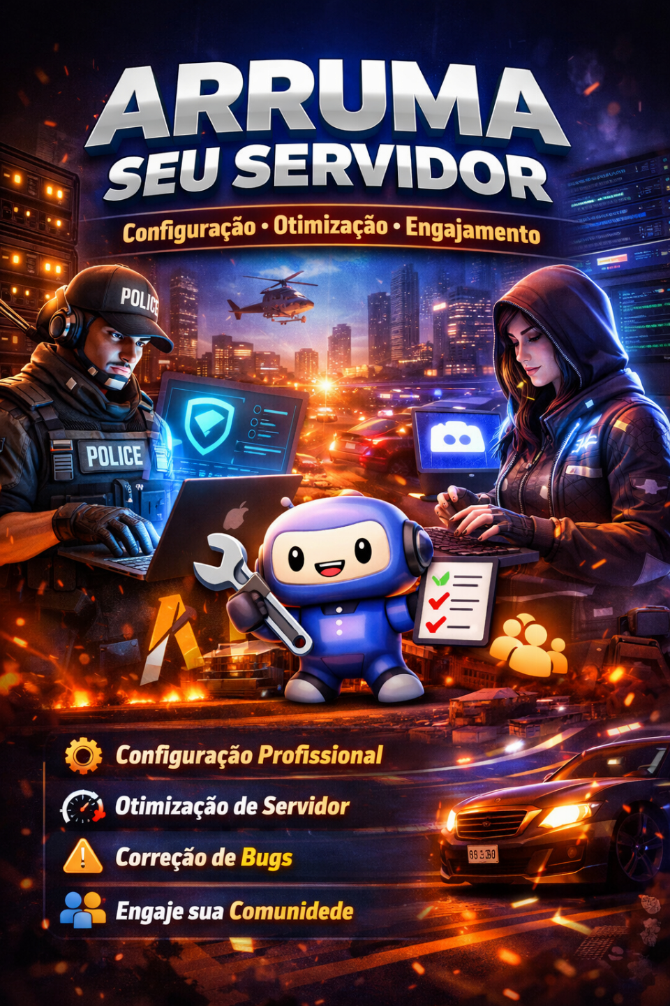 ARRUMO TODO SEU SERVIDOR DO DSICORD