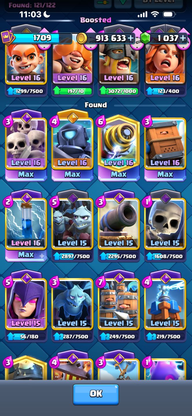 CONTA DE CLASH ROYALE MUITO GEMADA