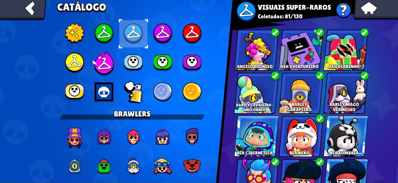 Conta Rara de efootball, com varios brawlers no max e varias skins