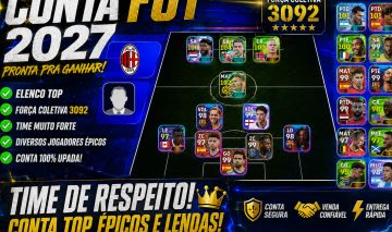 EFOOTBALL 2027 | FORÇA 3092 | TIME ÉPICO | KONAMI ID