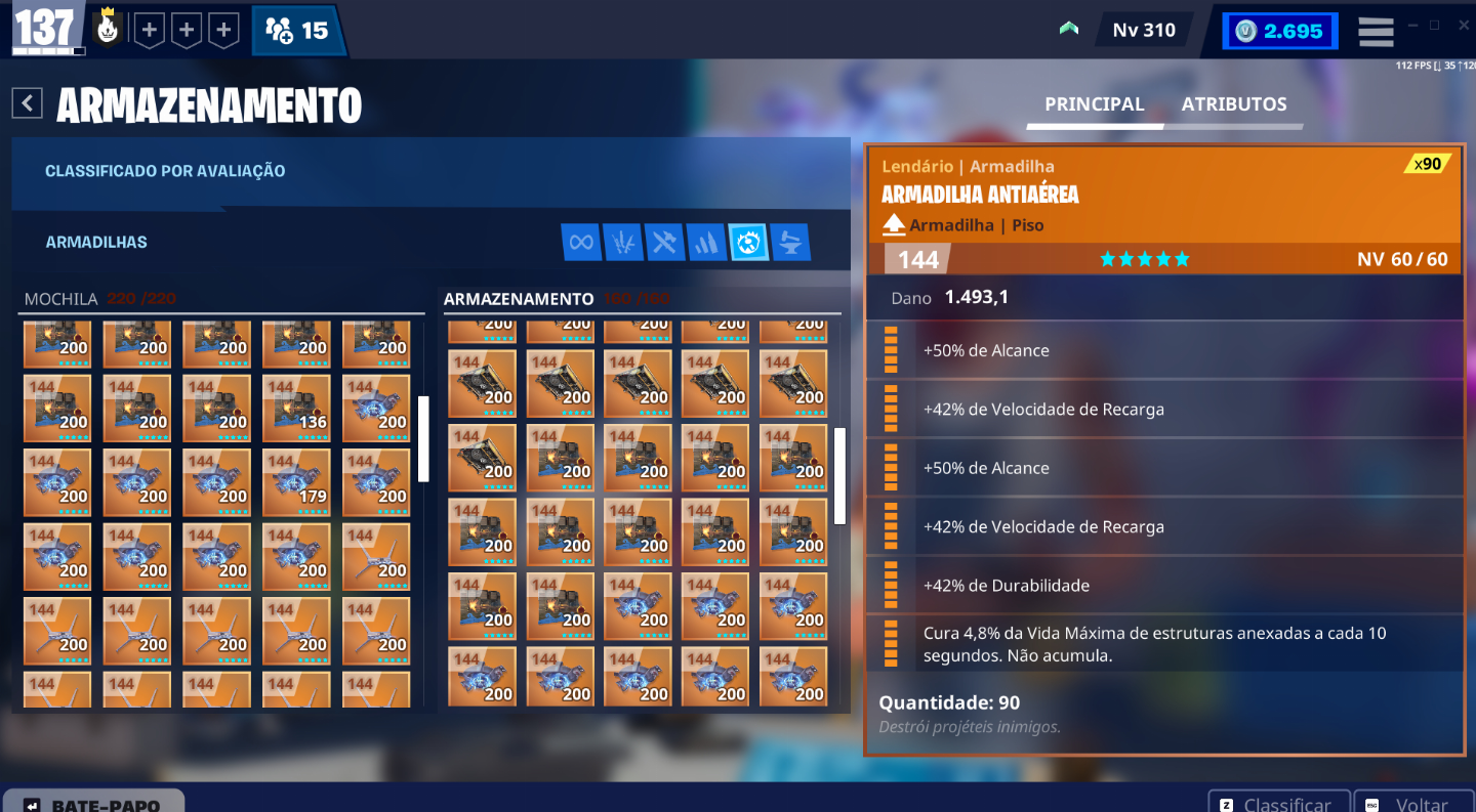 CONTA FORTINITE, 176 SKINS (MINTY AXE) E SALVE O MUNDO FUNDADOR PODER 137