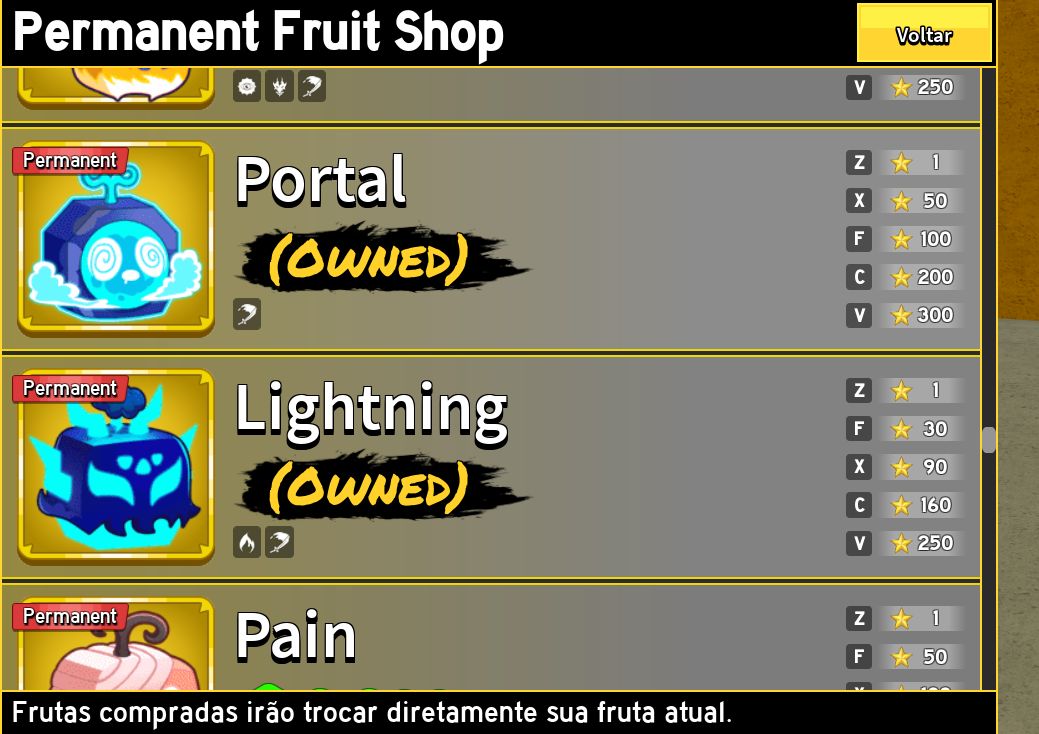 CONTA COM 15 FRUTAS PERMANENTES!!!