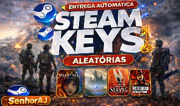 3X STEAM KEY PLATINA ( + BRINDE ) - JOGOS DE R$ 100 - 500 REAIS