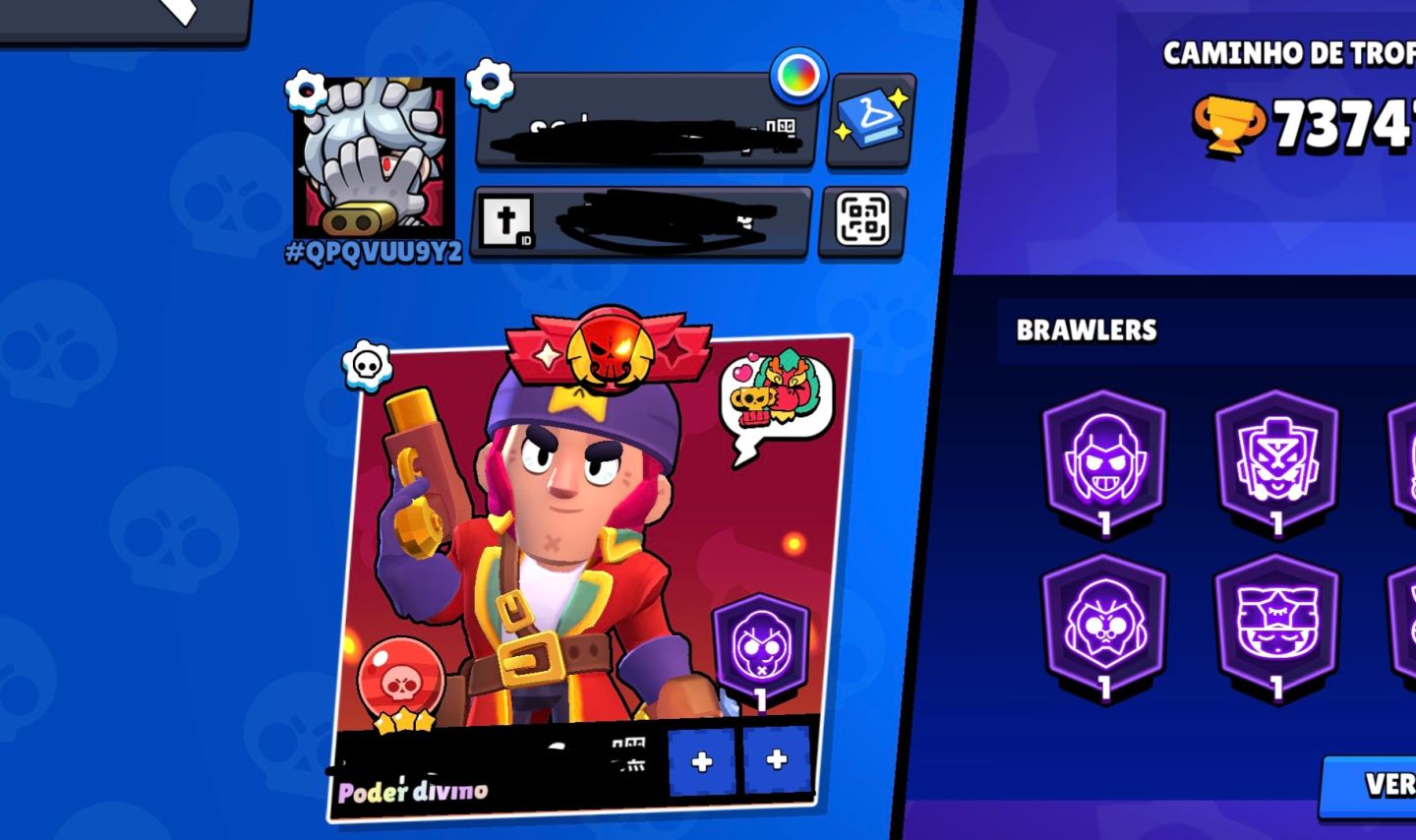 CONTA BRAWL STARS TOP 73K COM VÁRIAS SKINS LIMITADAS