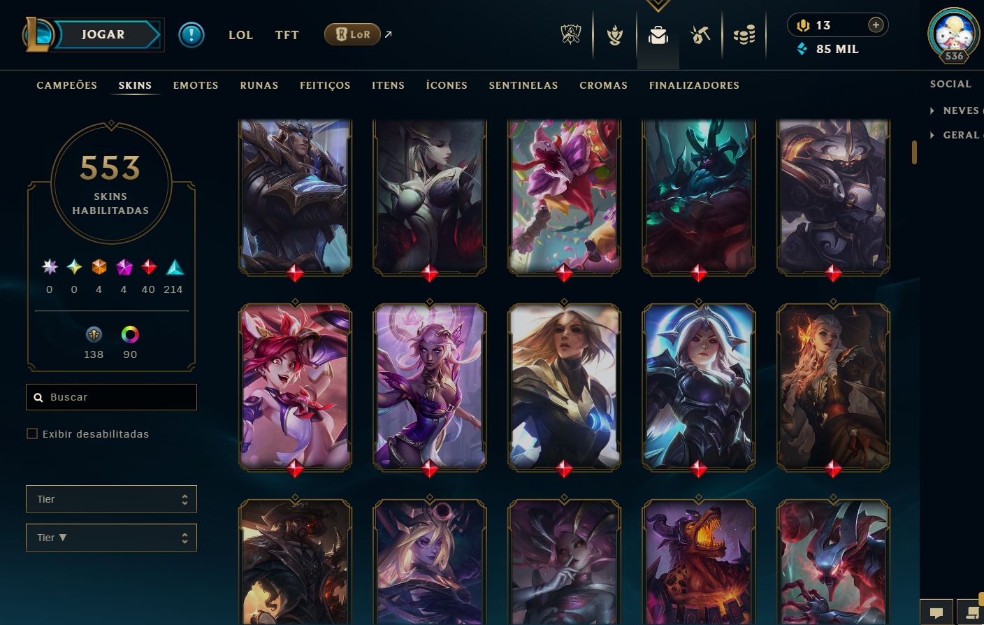 CONTA ANTIGA, +550 skins, mmr flex mestre/dima