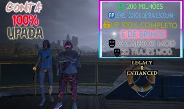 CONTA UPADA COM DINHEIRO LEGACY E ENHANCED GTA ONLINE PC |