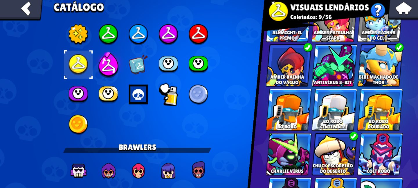 Conta de Brawl stars | 2023 | itens raros | Nori P1 em destaque