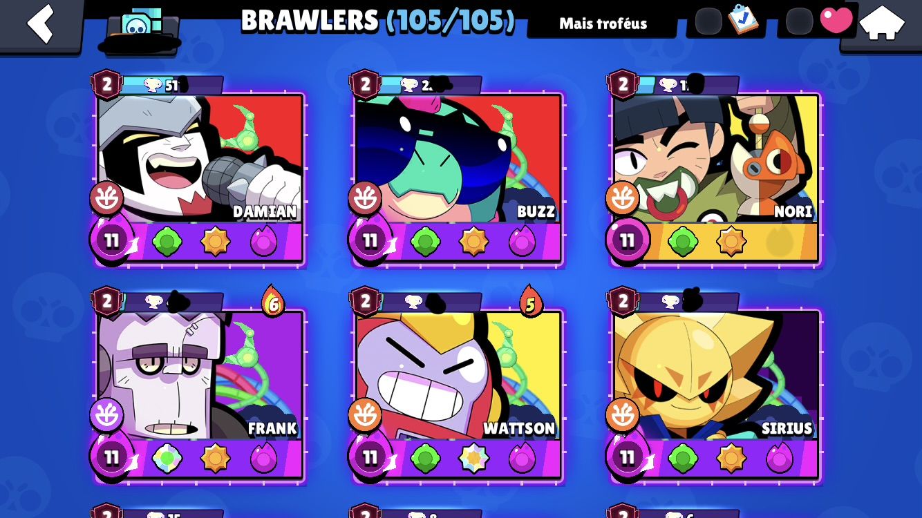 Conta Brawl Stars Gemada 84K + CV 14 CLASH OF CLANS