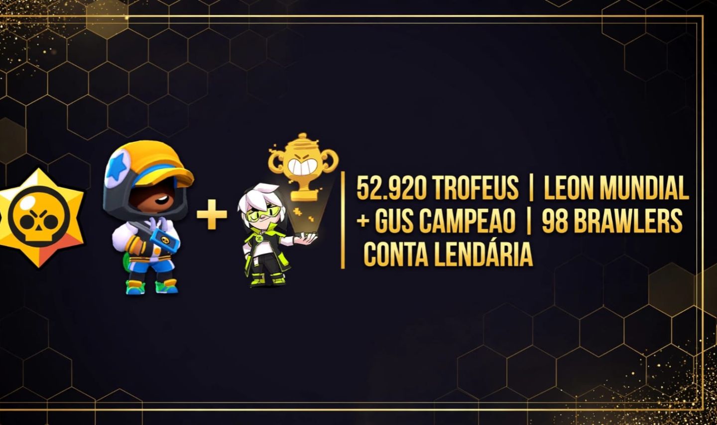 CONTA BRAWL STARS 52.920 TROFÉUS