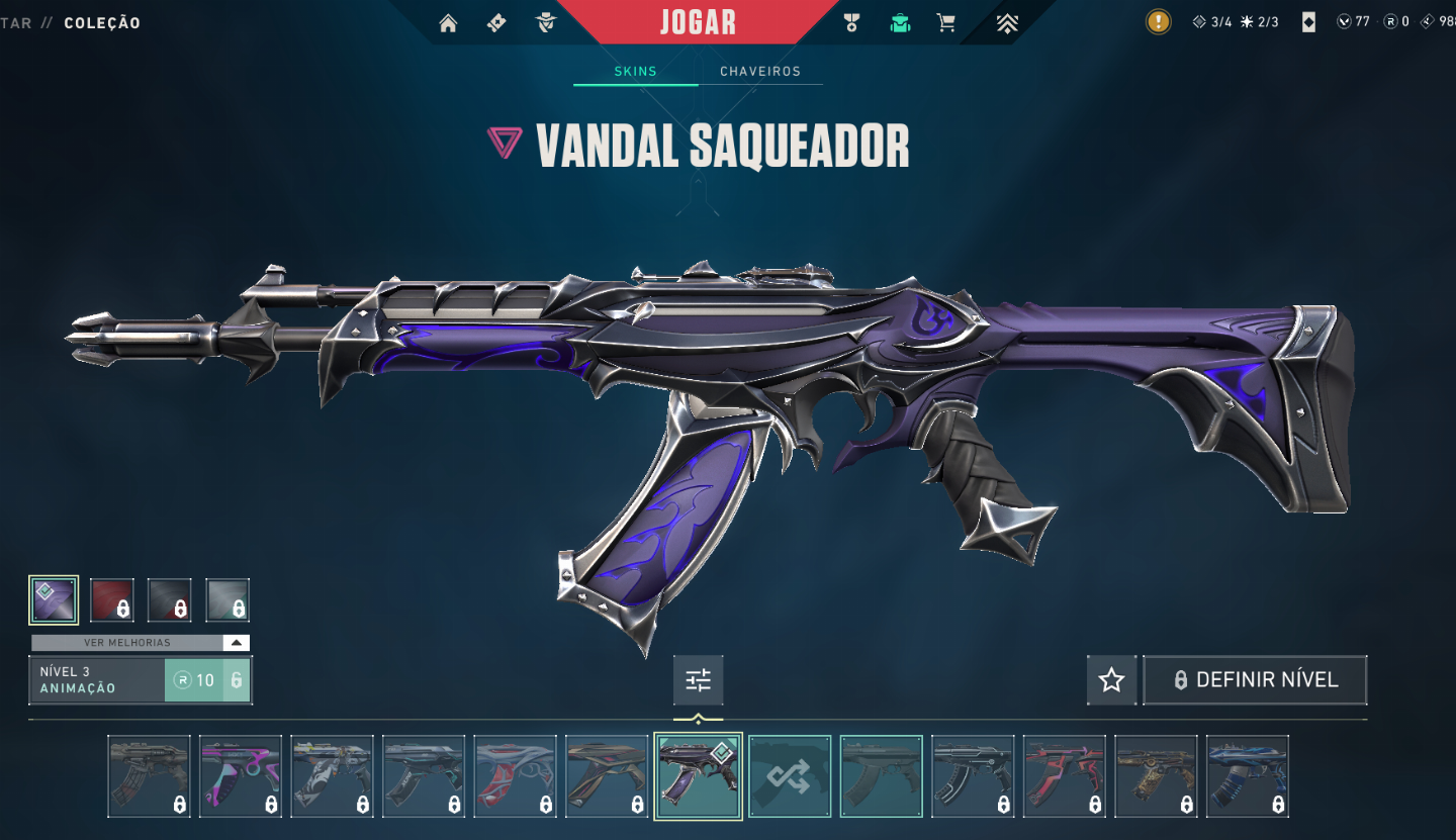 CONTAS VALORANT COM SKIN