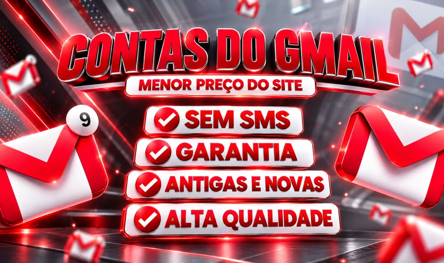 [PROMOÇÃO] CONTAS GMAIL ANTIGAS & NOVAS | IP E NOME BR | ENTREGA RÁPIDA!