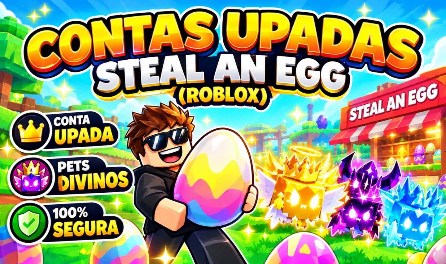 [Contas 400B/s+ com ENTREGA AUTOMÁTICA] Steal An Egg / Roube um Ovo (PETS RACES)
