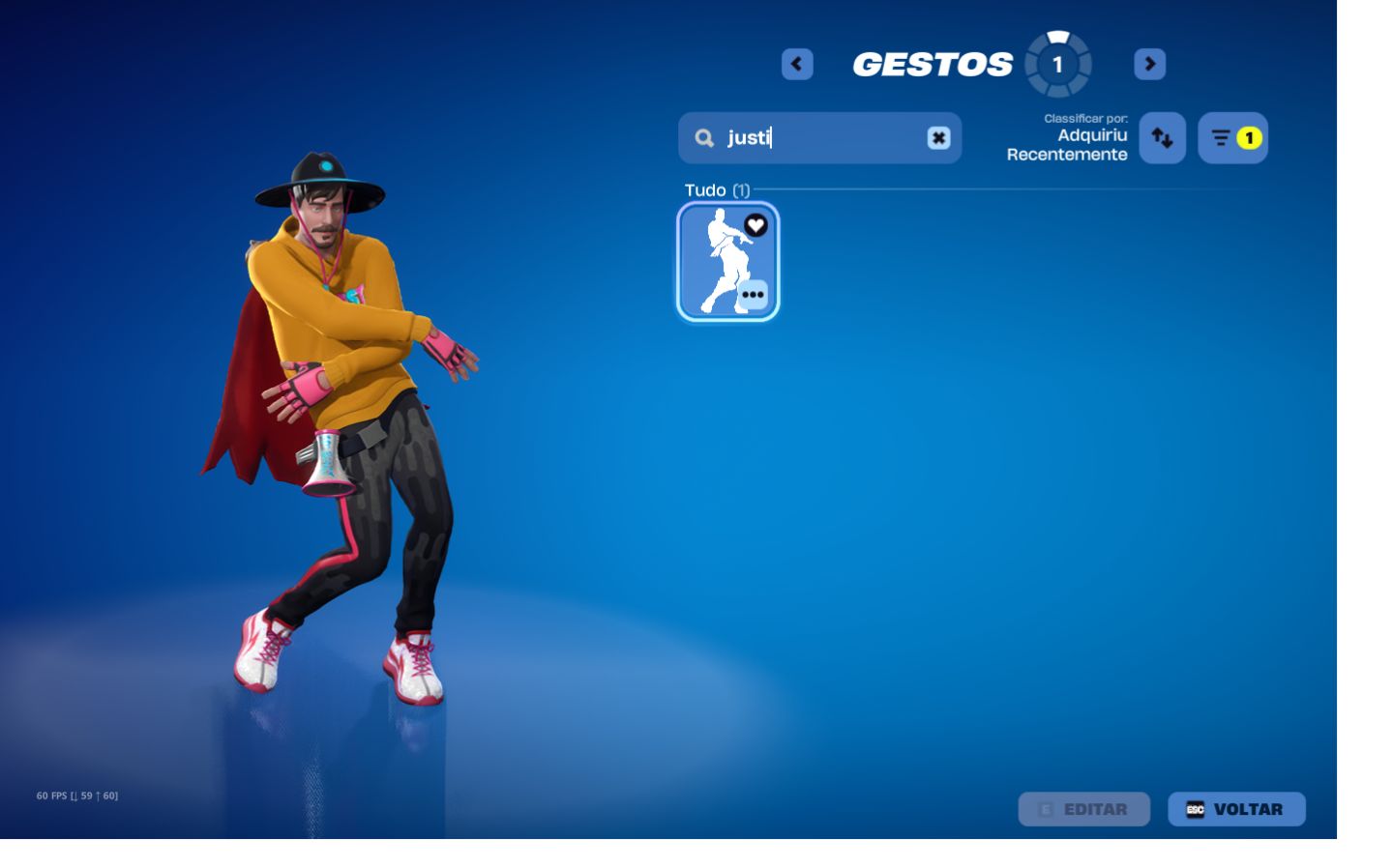 CONTA SALVE O MUNDO FUNDADOR DANDO VBUCKS DIARIO/ 2 GESTOS MAIS RAROS DO JOGO