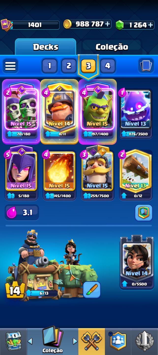 CLASH ROYAL 10K TROFEU+ 1.2K GEMAS