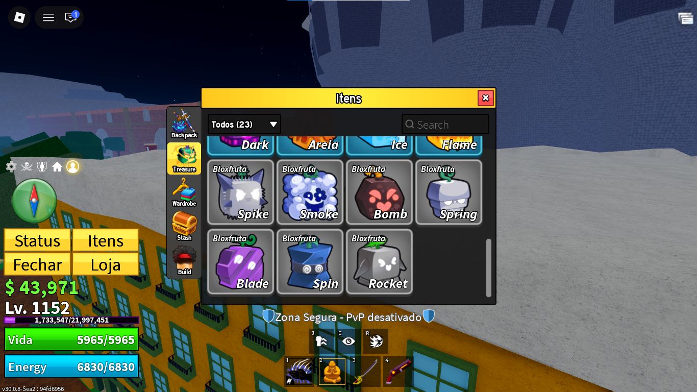CONTA BLOX FRUITS | VENOM + SPIRIT + BUDDHA + ITENS