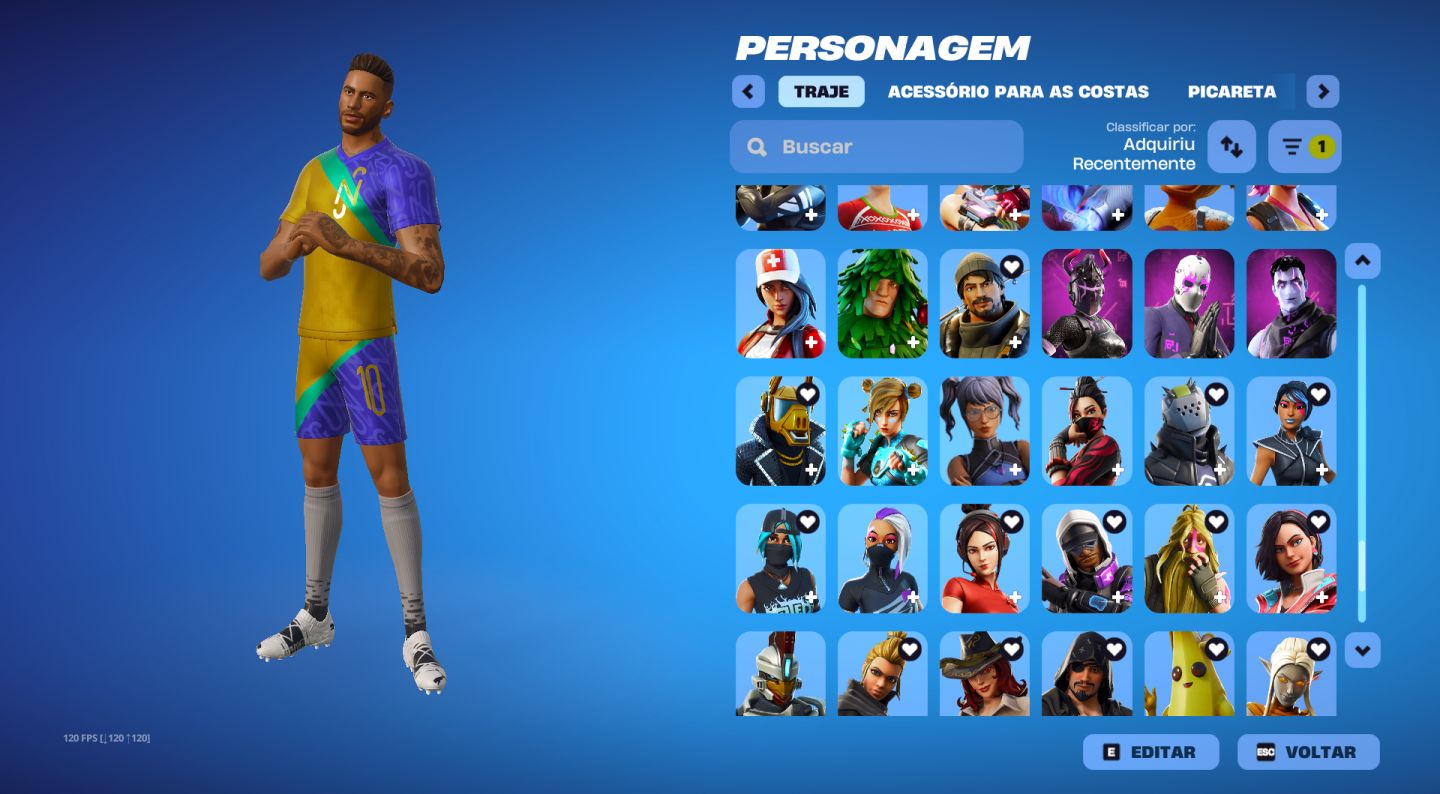 Conta Fortnite com 190+ Skins e 90+ Picaretas