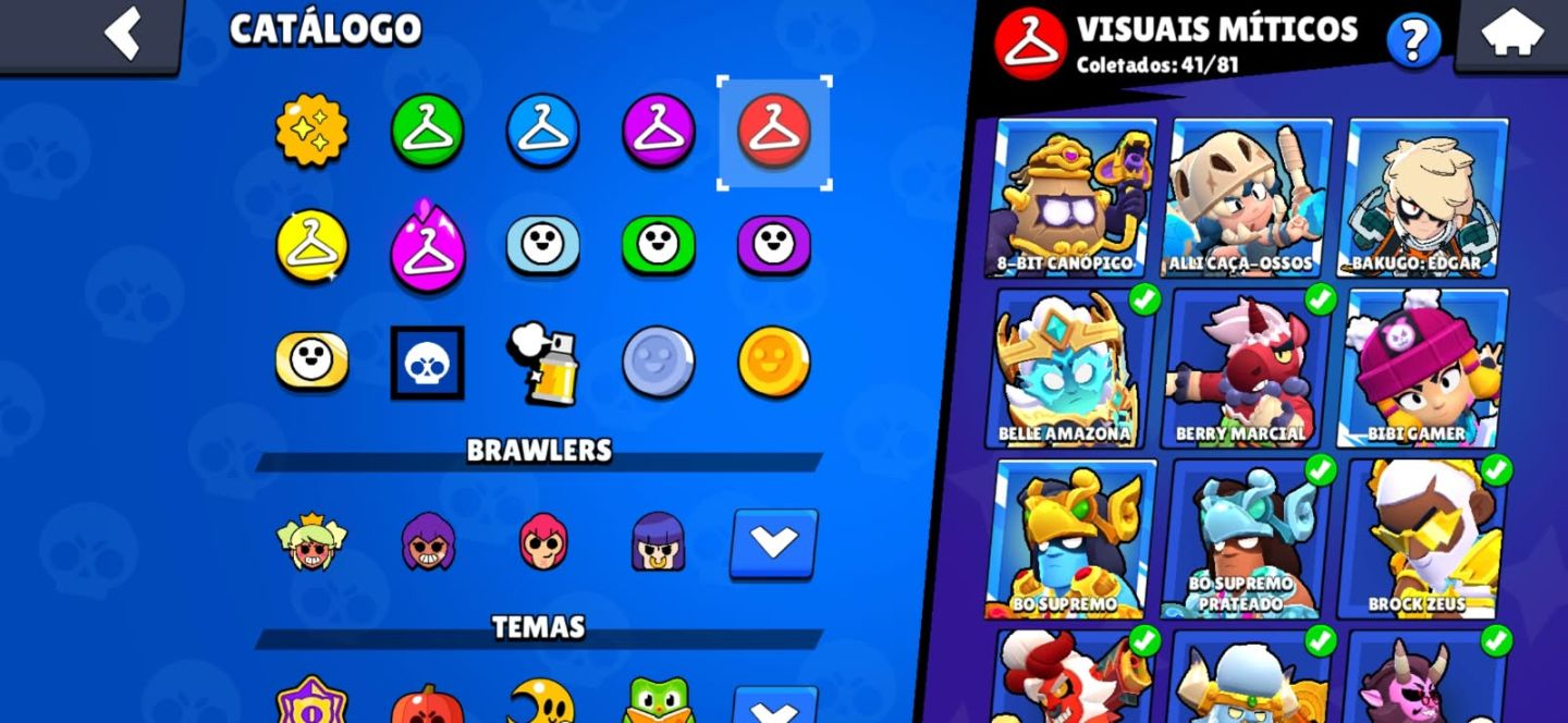 CONTA BRAWL STARS 130K TROFÉUS FULL MAXIMADOS TODOS OS BUFFIES