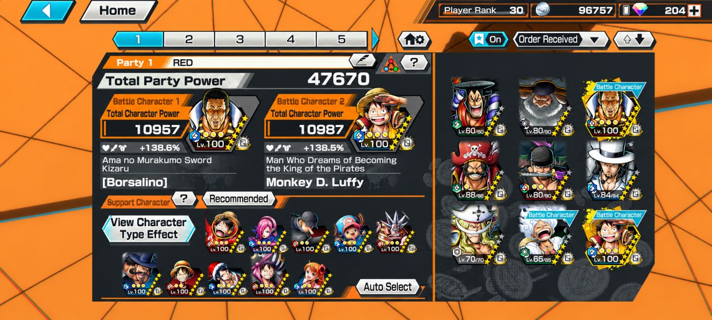 Conta opbr (one piece bounty Rush) CONTÉM 9 EXTREMES