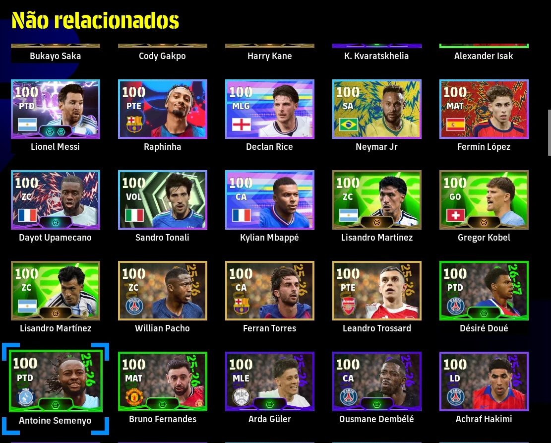 CONTA eFootball STEAM | FORÇA 3215 | MBAPPÉ 106 + SHEVCHENKO 106 + NESTA 106