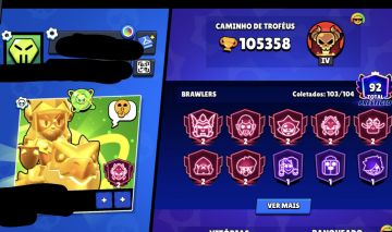 CONTA DE BRAWL STARS FAMA ALIEN E CLASH ROYALE DE PRÓ PLAYER!!!!!!