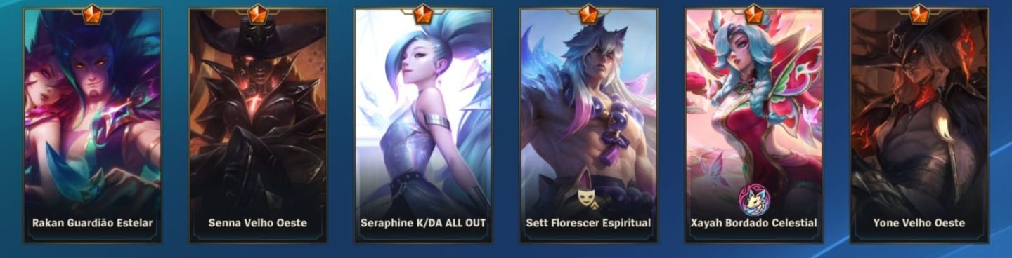 Wild Rift conta - 130+ skins, Full champs e NV300+