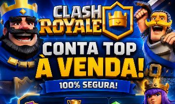 CONTA CLASH ROYALE 8K TROFÉU BARATA!!!