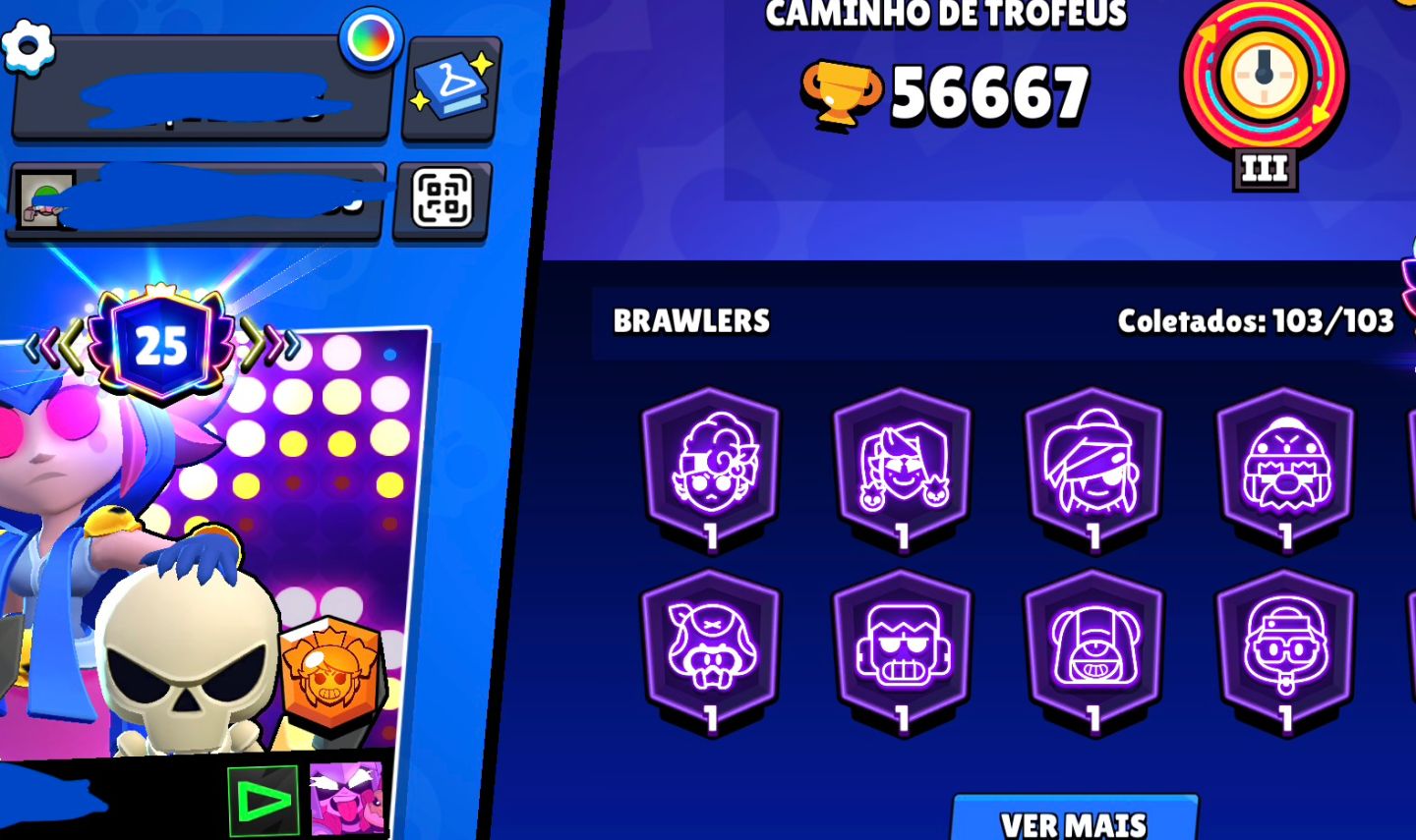 Conta brawl stars 56k + 288 skins