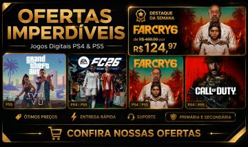 Jogos PS4 - PS5 Midia digitais TOP PREÇOS!
