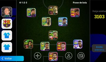 CONTA EFOOTBALL FORÇA 3103 3 ICONS E 2 SHOWTIMES BRABOS