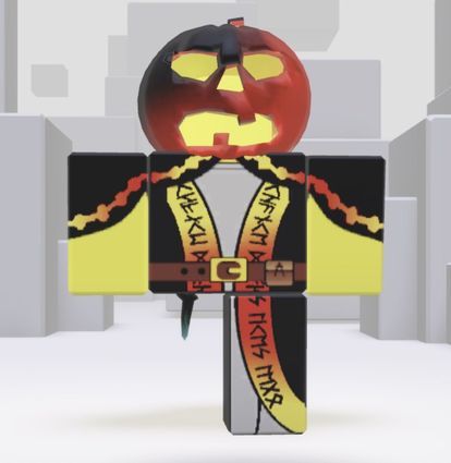 COM KORBLOX + 100K ROBUX GASTOS + PUMPKIN HEAD COM 10k DE RAP