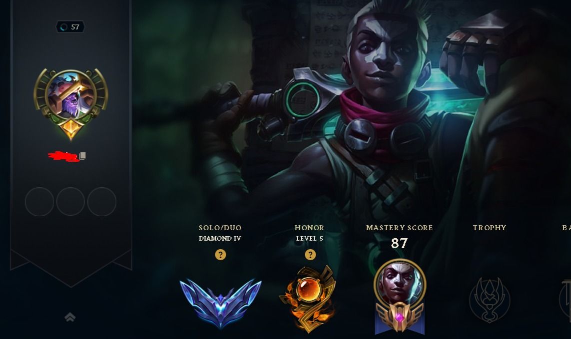 Conta lol diamante