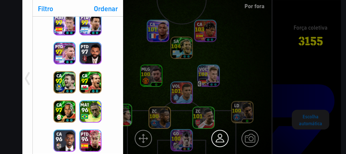 CONTA EFOOTBALL 2026 FORÇA 3155 | DIEGO FORLAN 104 | MESSI | MBAPPÉ 400 MOEDAS