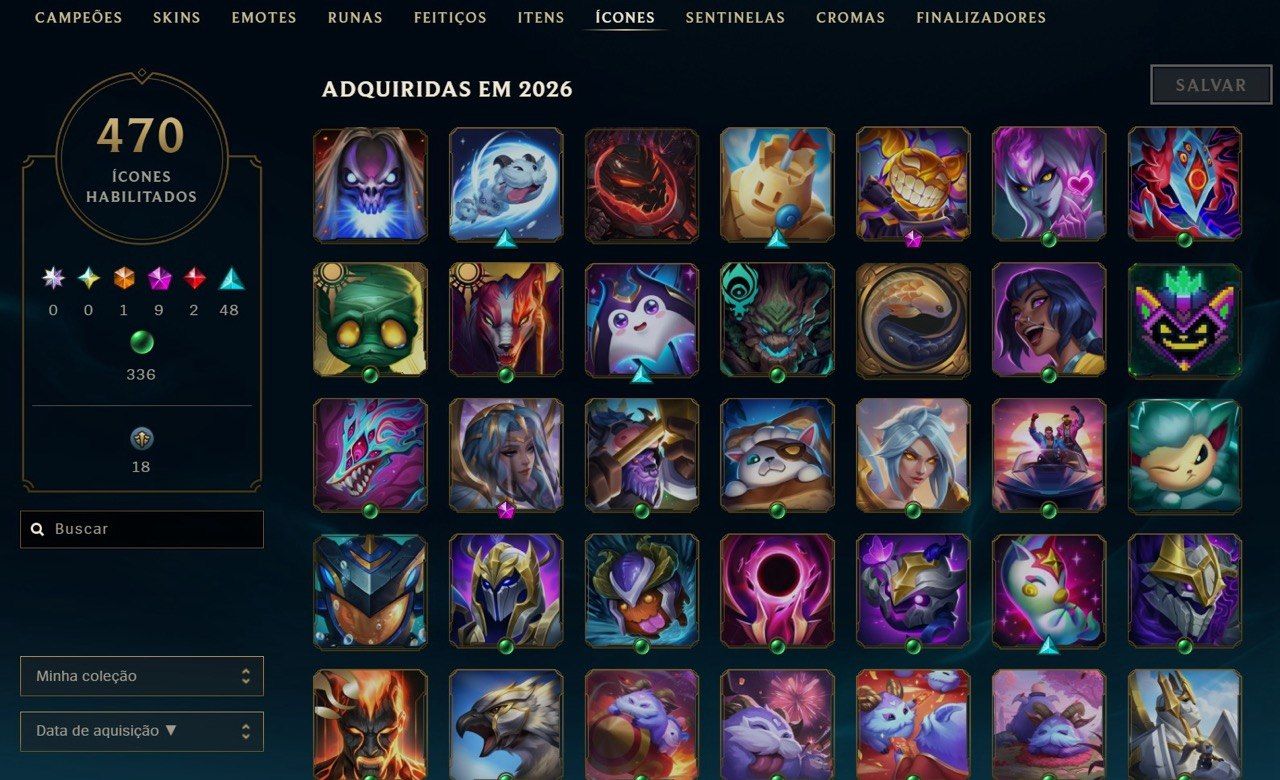 Conta Lvl 564, unico dono, 338 skins (negociável)