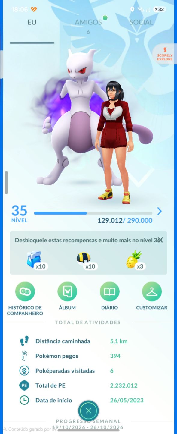 Conta nivel 35 Mewtwo Shadow