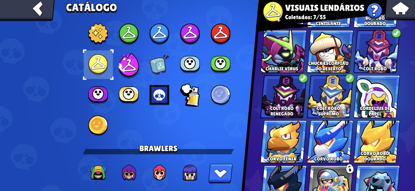Conta de Brawl stars completa com 99 brawlers e muitas skins