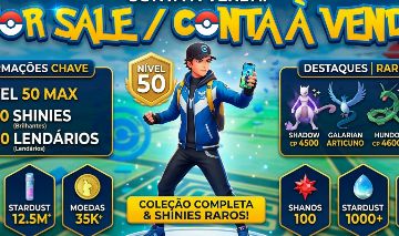 CONTA POKEMON GO LVL 56 COM MUITOS RAROS E ANTIGOS