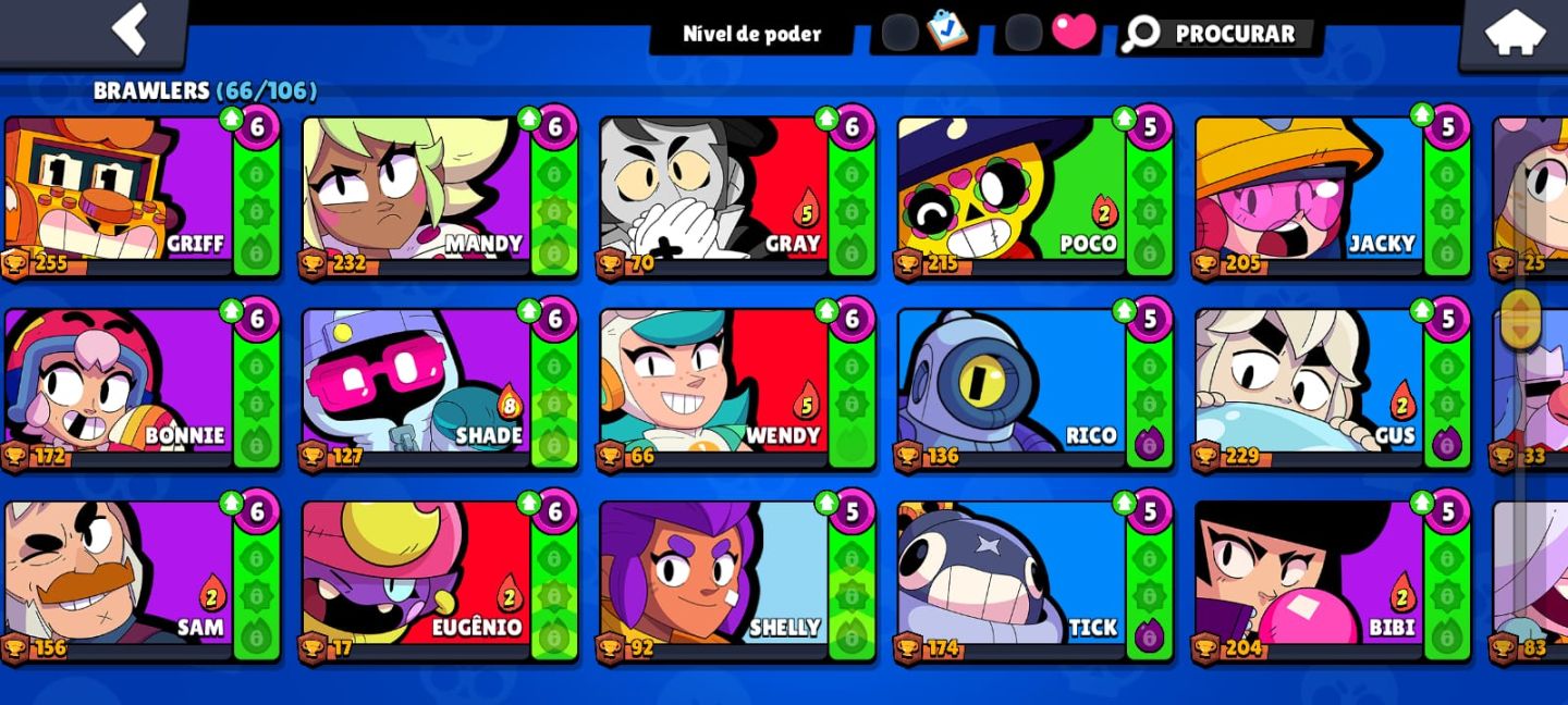 COMBO! Conta Brawl Stars + Clash Royale!! AMBAS GEMADAS!