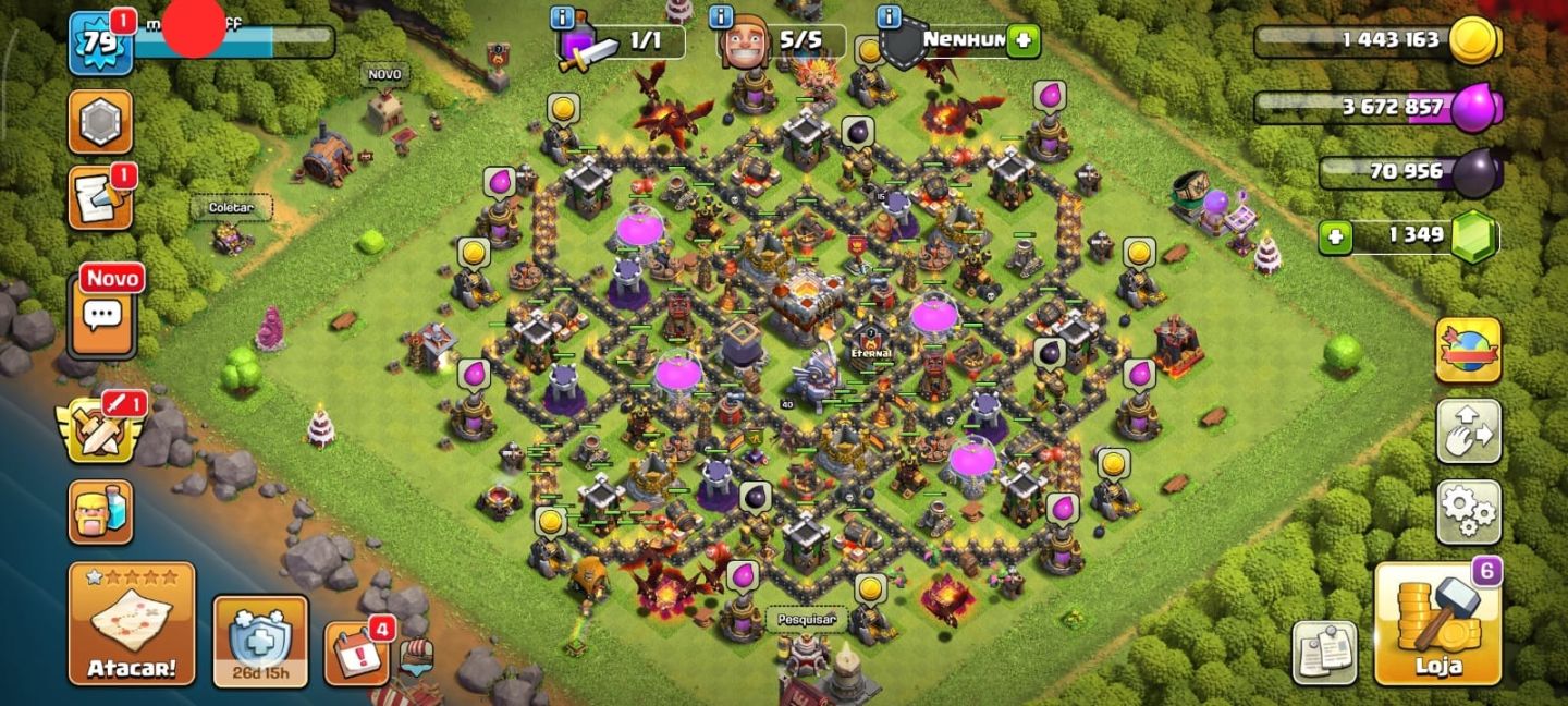 CONTA SUPERCELL COM CLASH ROYALE E OFF CLANS COM COMPROVANTES DE COMPRAS