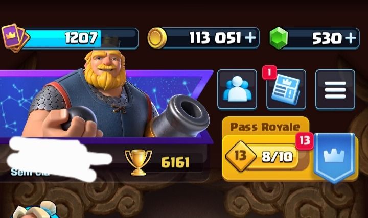 CONTA CLASH ROYALE | 6.161 TROFÉUS | 117/122 CARTAS | 712 VITÓRIAS