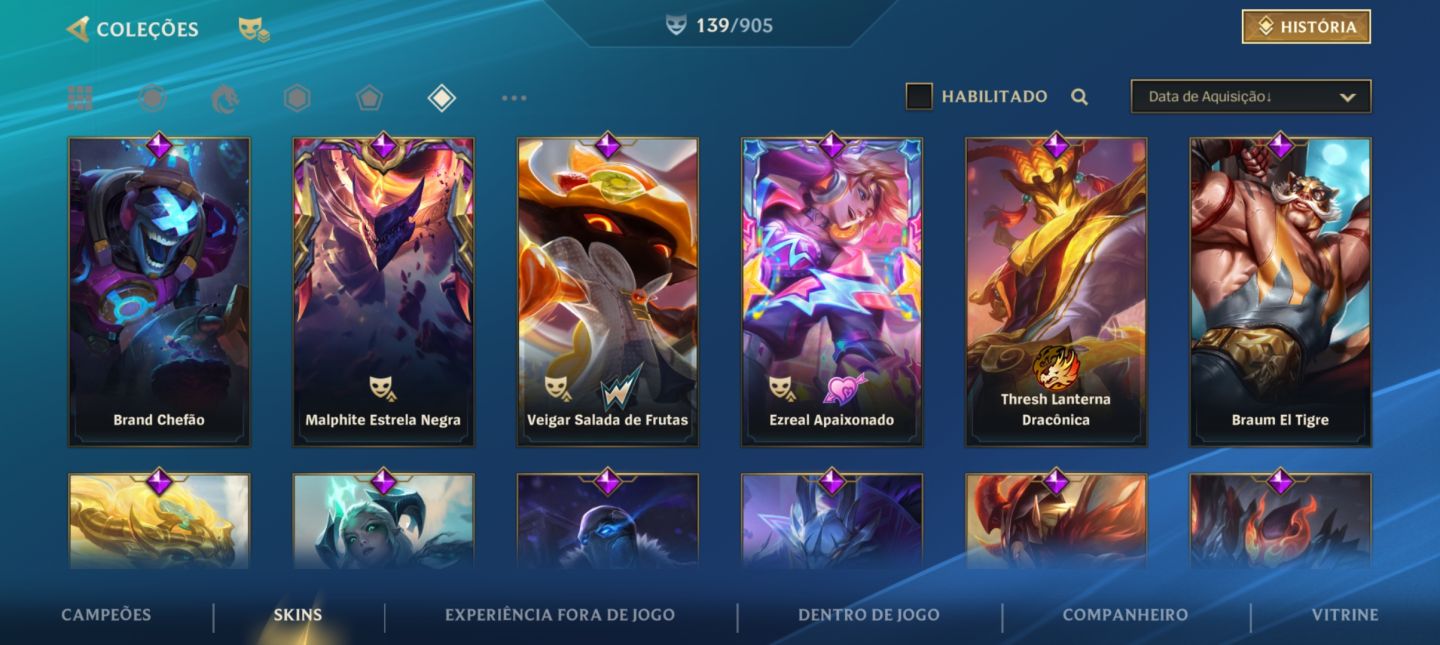 Conta de wild rift