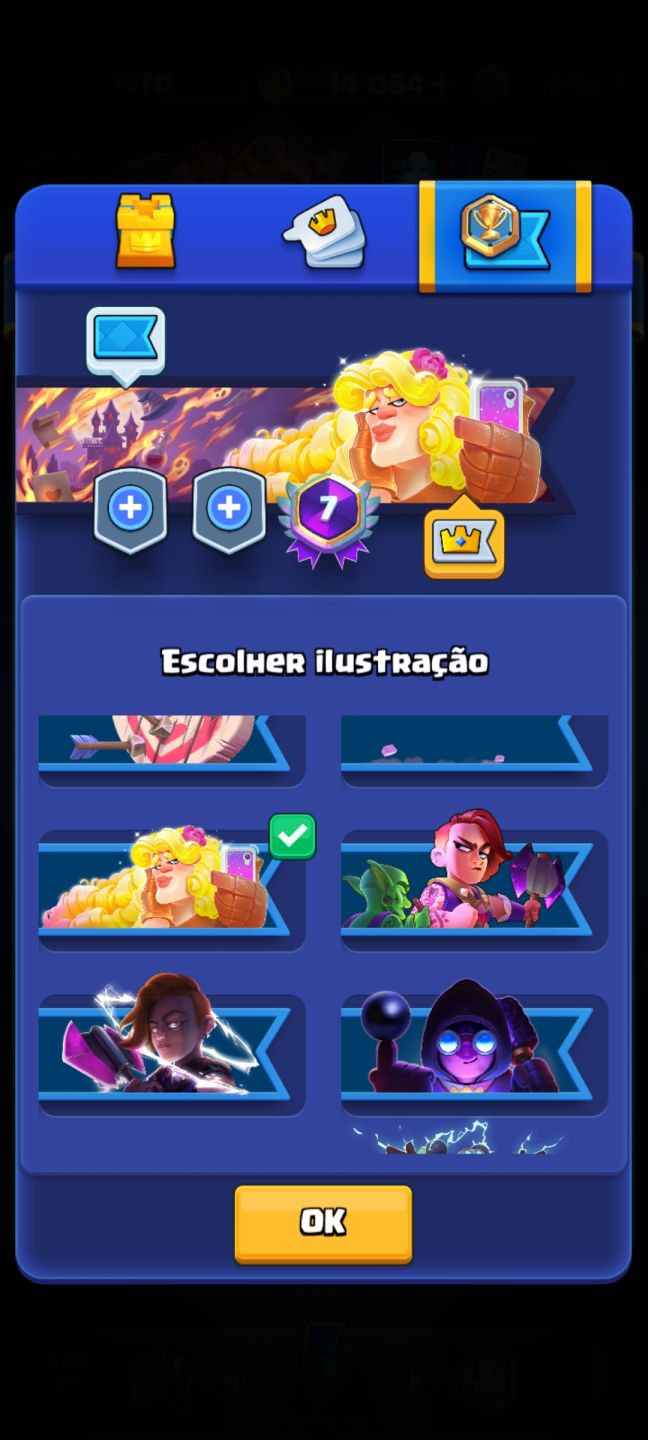 CONTA DE CLASH ROYALE COM 14k TROFÉUS