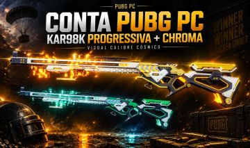 PUBG PC | KAR98K Progressiva + Chroma | PLUS Ativo + 1 E-mail