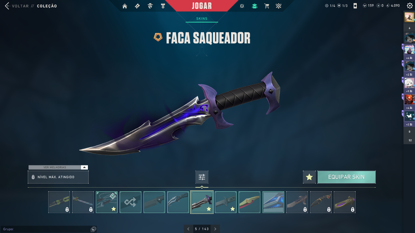 Conta de valorant dima 1 com primordium e leque raro