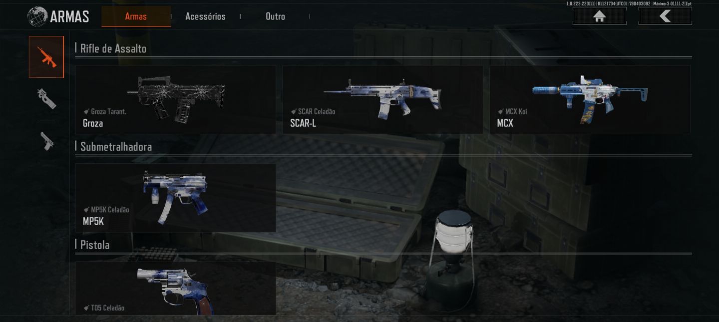 CONTA ARENA BREAKOUT com 11 MILHÕES DE KOENS+SKINS etc