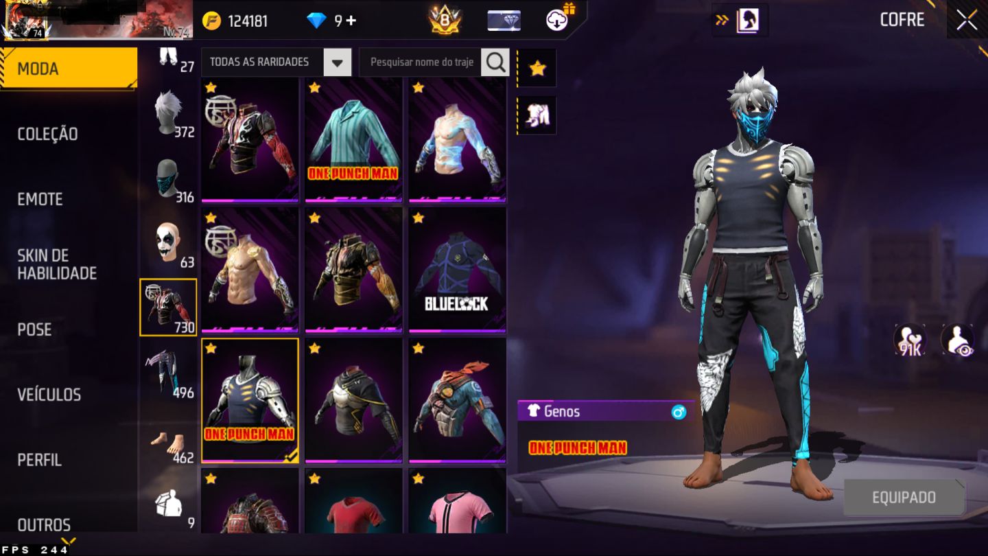 CONTA FF PRIME 8 GEMADA COM PÉ DESCALSO