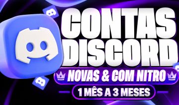 CONTAS DISCORD + 30 DIAS PARA ATIVAR SEU NITRO