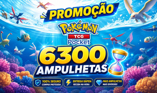 [PROMOÇÃO]Pokemon TCG Pocket Contas Rerrol +6300 ampulhetas