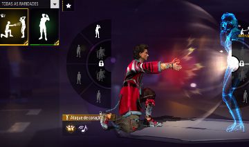 Conta para não começar do zero com emote ataque do coração mais passe atual